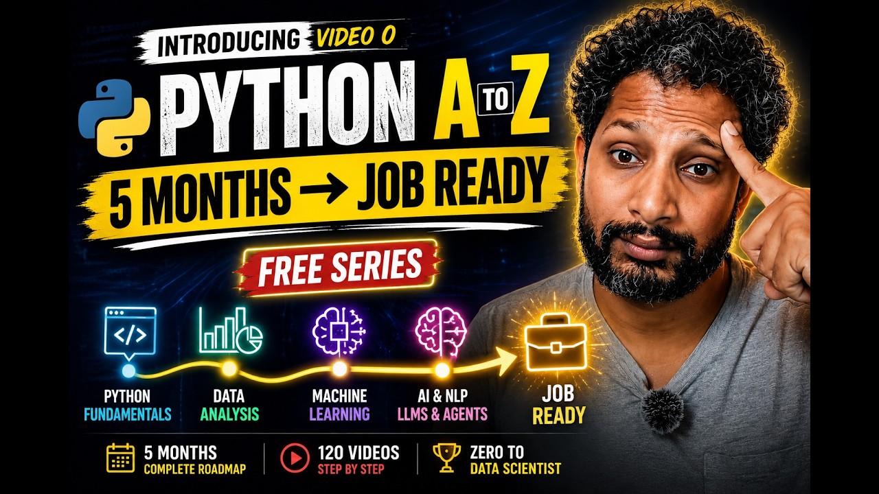 Python A to Z Course Introduction | Zero to Data Scientist #0 #Python