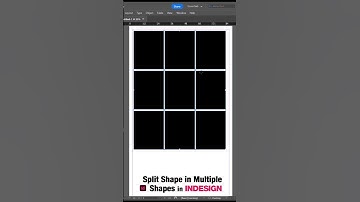 Split Shape in Multiple Shapes in Indesign | #shorts