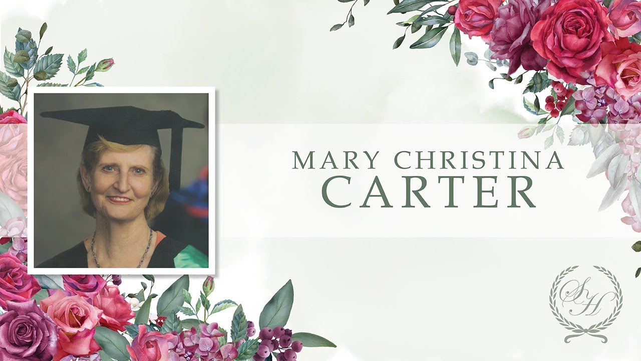 Funeral Service for the Late Mrs Mary Christina Carter - YouTube