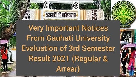 important notices for gu examination 2021#guportal.in#gauhati.ac.in#guexamnotice2021#localinfo