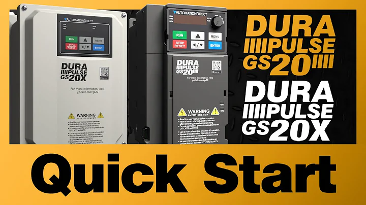 DURApulse GS20(X) VFD Quick Start from AutomationDirect