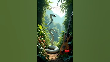 AI Nature Exploration | Amazing  Python on guitar #shorts #trending #snake #guitar  #amazon