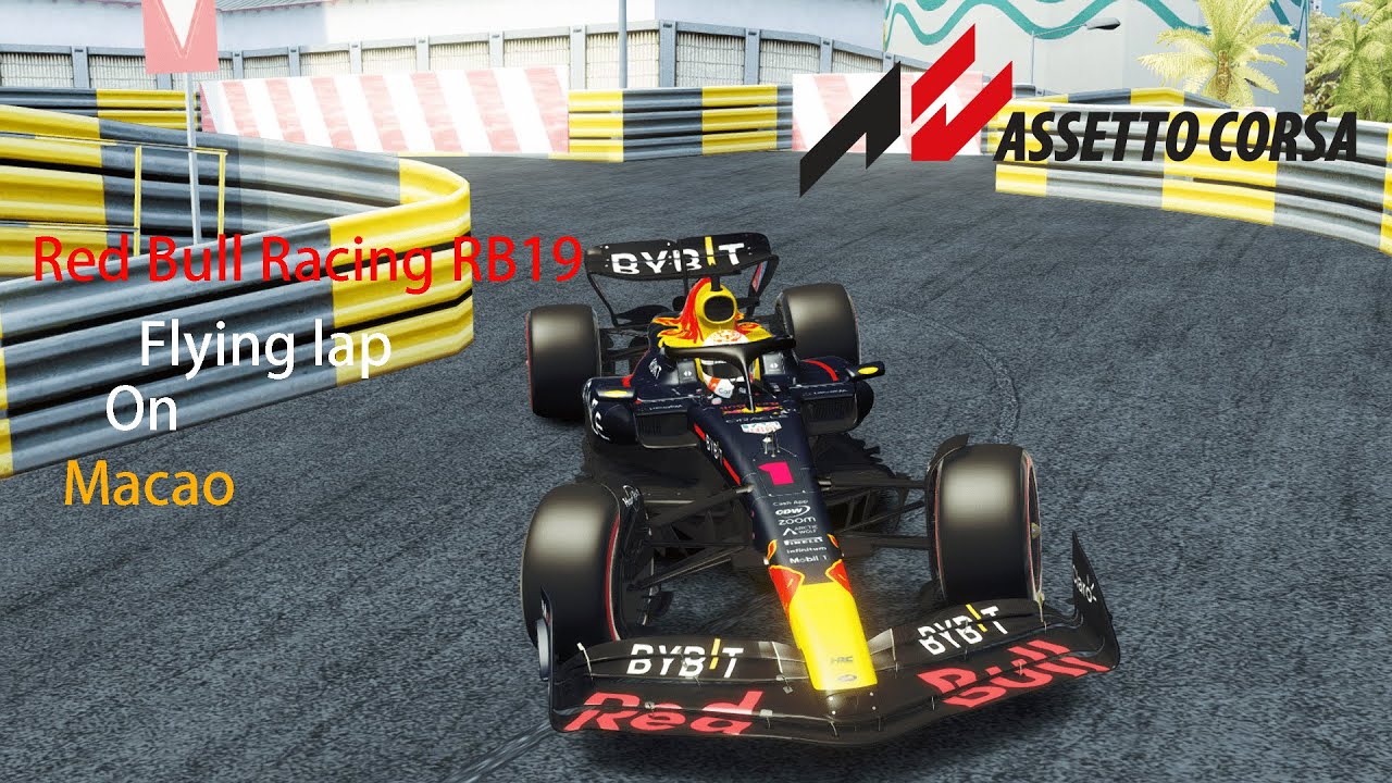 Red Bull Racing Rb Doing Flying Lap On Macao Assetto Corsa Moza