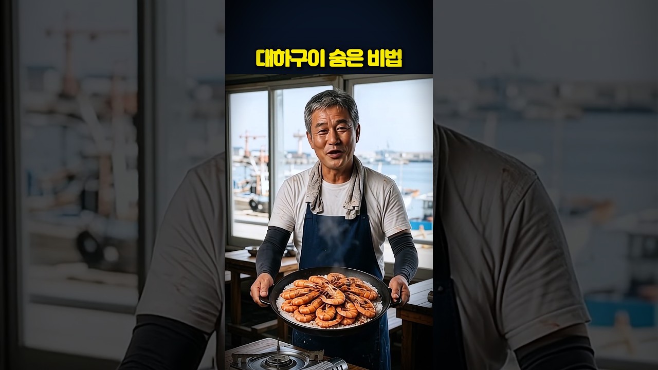 대하구이 맛집은 소금 위에 이걸 뿌려요🦐 (대하구이 맛있게 굽는법) 레시피 숏폼 썸네일