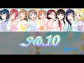 No. 10 - Aqours (Color Coded, Rom, Kan, Eng)