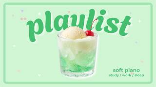 【playlist】🎧🍈 melon soda float — Soft Piano · Study · Work · Sleep Music | pururu. screenshot 4