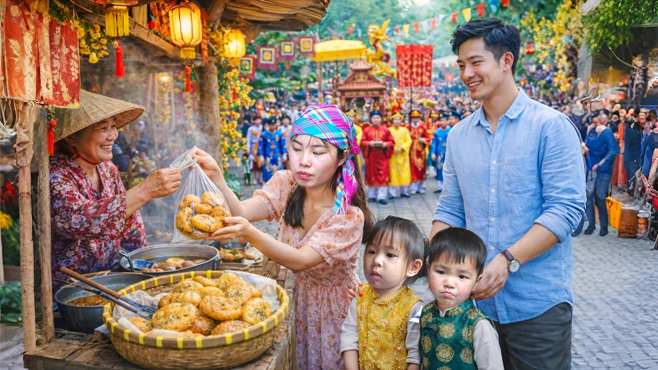 How to catch giant fish on a rainy day to sell at the market, going to Tet festival with my daughter