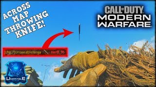 MY FIRST THROWING KNIFE CROSS MAP!? 😱 (Modern Warfare)
