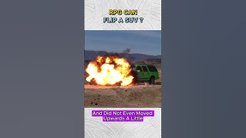 Can an RPG Really Flip an SUV? 🚙💥 #mythbusted