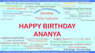 Ananya   Languages Idiomas - Happy Birthday