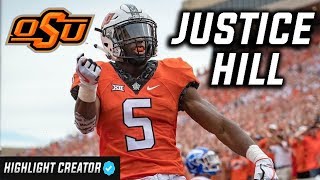 Fastest RB in the Draft 🔥 Justice Hill Oklahoma State Highlights ᴴᴰ