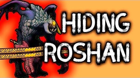 Dota 2 Tricks  New Hiding Roshan BUG! 7 00 patch!