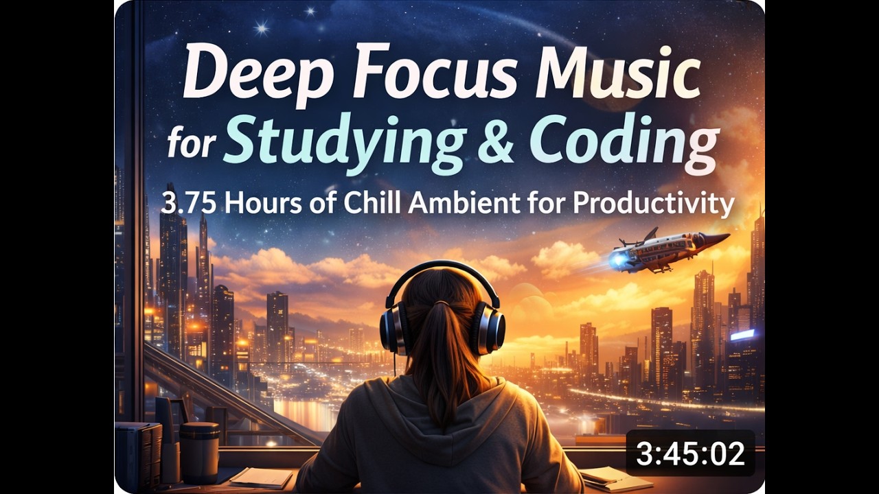 Deep Focus Study Music – Ambient Music for Productivity