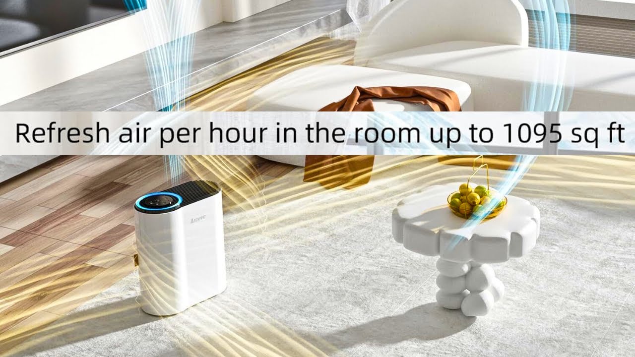AROEVE Air Purifiers: for Large Room Up to 1095 Sq Ft Coverage with Air Quality Sensors