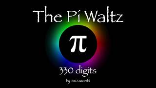 the pi waltz 330 digits chromatic π base 12 melody