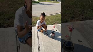 Dad Catches Son Doing A Science Experiment