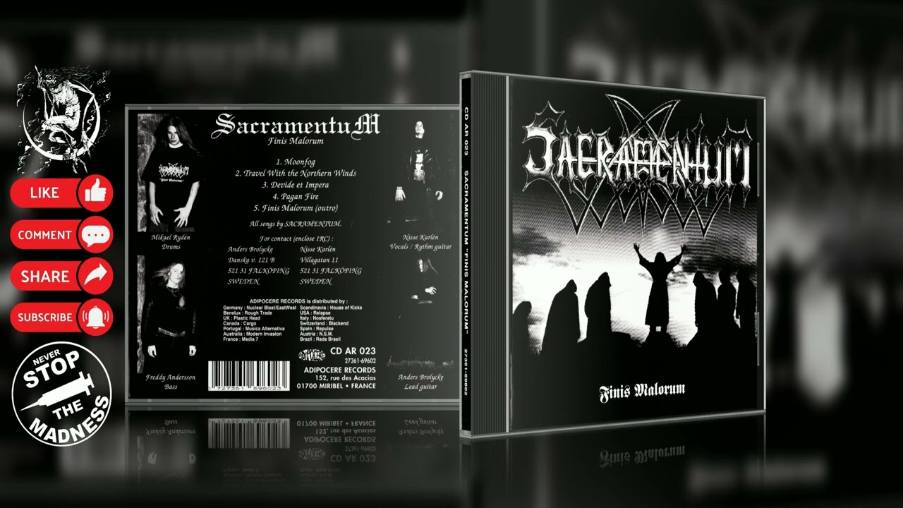 Sacramentum / Finis Malorum オリジナル盤 Sacramentum - Finis malorum 1995 CD FULL ALBUM - YouTube