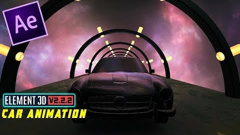 Animate Car inside After Effect using Element 3D II After Effect tutorial