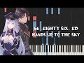 86 eighty six ed  hands up to the sky by sawanohiroyukinzklaco piano tutorial  sheet music