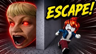 DON'T LOOK BACK! Run From Angry Head In Roblox Escape Muving Head  screenshot 5