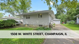 SOLD-1508 W. White Street, Champaign, IL 61821- Home for Sale
