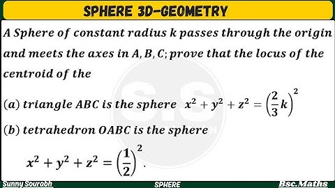 SPHERE [3-D GEOMETRY]