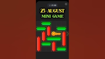 25 August How to Solve Mini Game PUZZLE in Hamster Kombat (Today mini game )#minigame#shorts