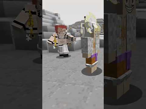 لوفي جوي بوي ضد سكونا 20 اصبع 😱🔥| scene fight anime فى ماين كرافت #minecraft