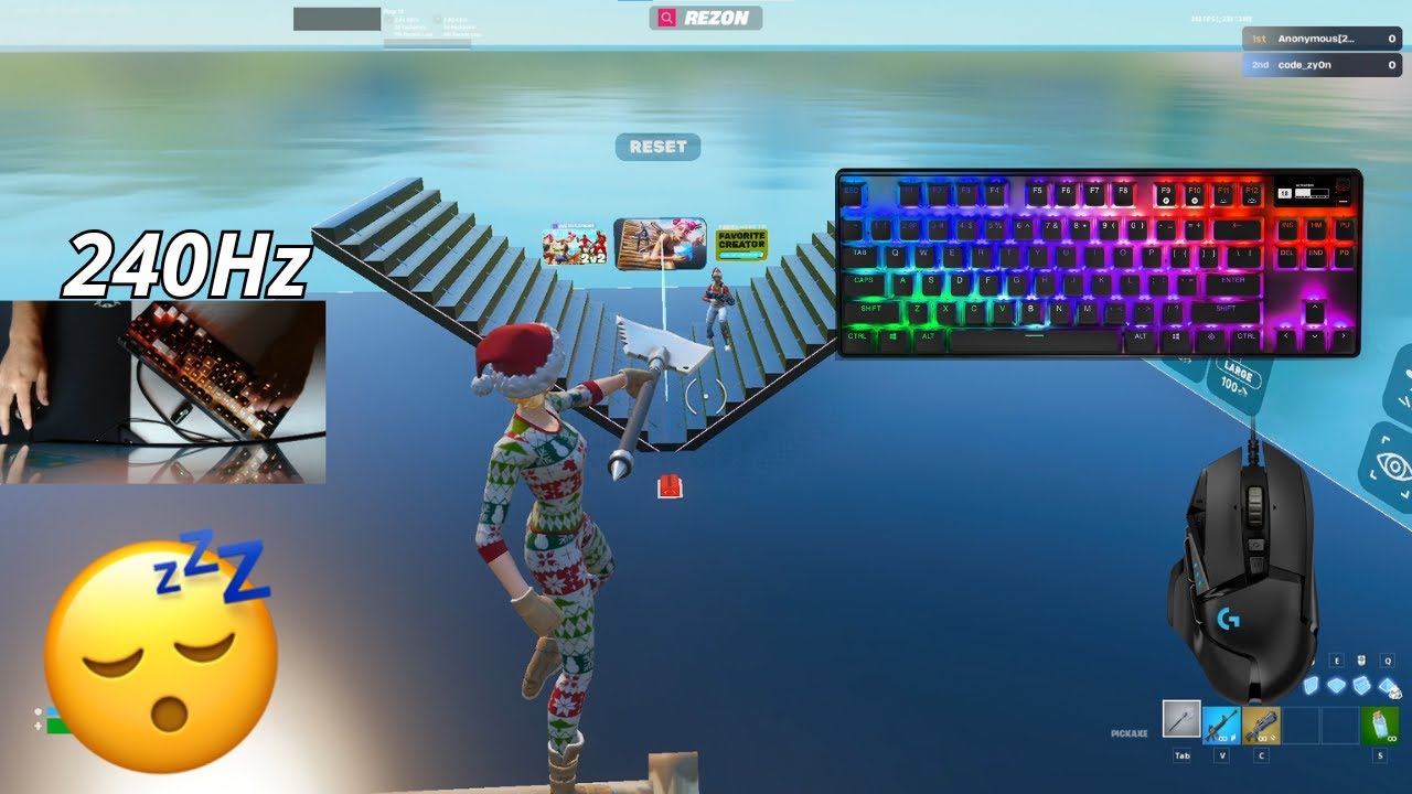 Steelseries Apex Pro TKL ASMR 😴 1v1 BuildFights 🏆 Satisfying Keyboard Fortnite 240 FPS 4K