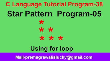 Star Pattern In C programming| Program-38 |star pattern program-05