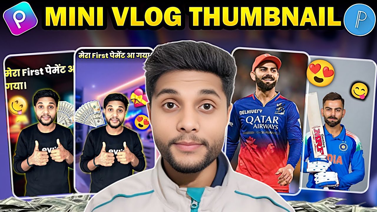 Mini Vlog Thumbnail Kaise Banaen 🔥| VlogThumbnail Kaise Banaye | How To Make VlogThumbnail