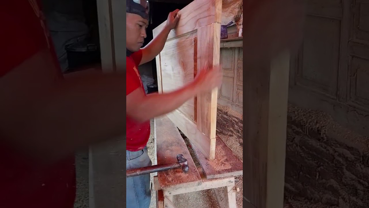 Project Akhir Pekan | Pintu Dapur Estetik Minimalis Kayu Jati | Begini Cara Buatnya! #diy 