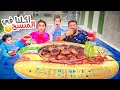 أجبرتهم ياكلوا معي في مسبح بيتنا لأول مرة!!😋 | ريتشو و ننوش