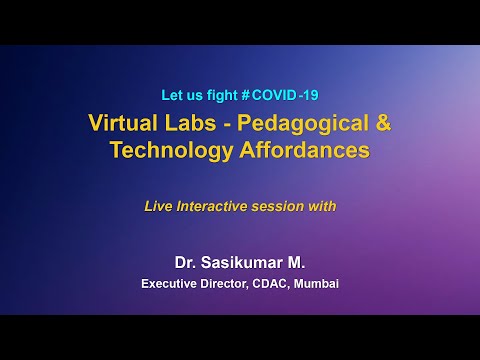 Online training on Virtual Labs pedagogical and technology affordance. Day 1
