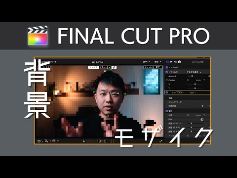 FCPⅩ｜人物の背景をモザイクにする方法　#35