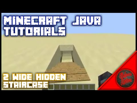 2 Wide Hidden Staircase (Tutorial) Minecraft: Java