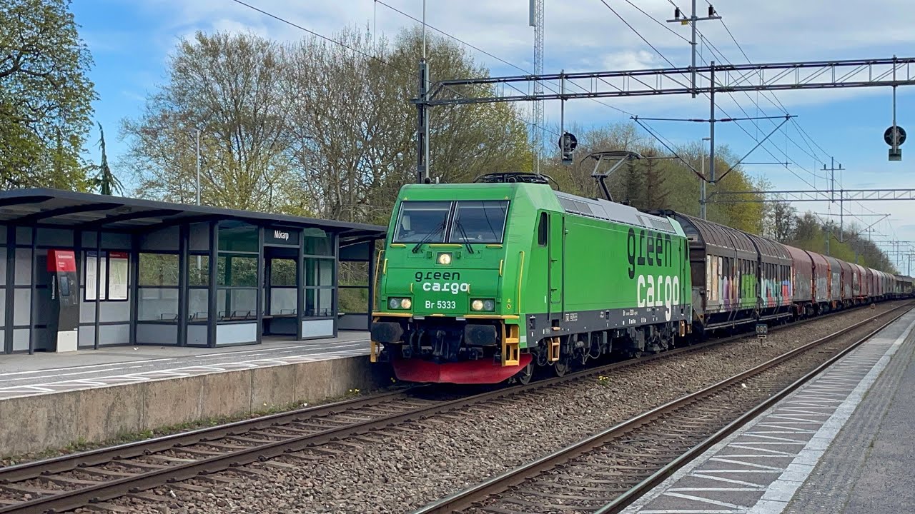 Omledningar via skånebanan! Tåg i Mörarp.