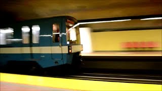 Montreal Mr-73 Metro Ping Through Joliette Station