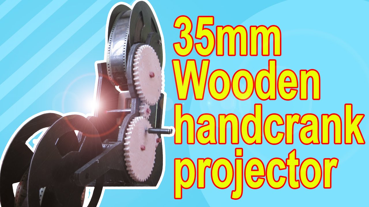 homemade Wooden 35mm Film projector, hobby film 