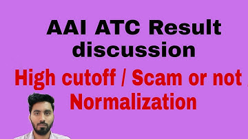 AAI ATC/ AO Result / Cutoff || Junior Engineer ||