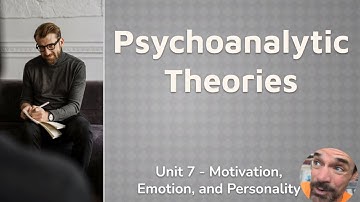 AP Psychology - Psychoanalytic Theories (Unit 7)