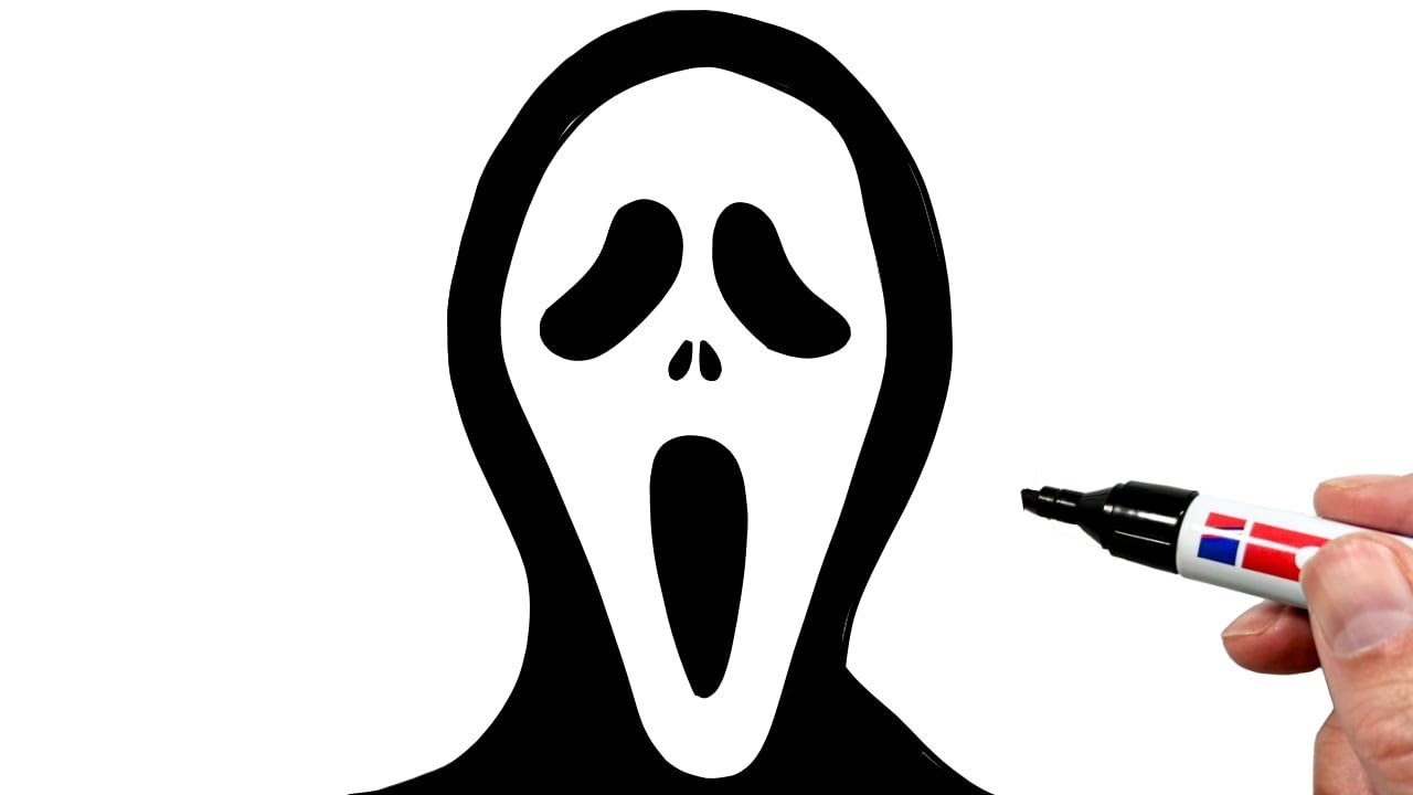 How to Draw the Scream Mask
