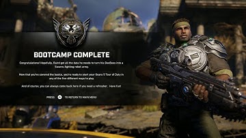 Gears of War 5 Tech Test Demo - Basic Training Exercise Gameplay 4K Ultra