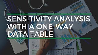 Harvard's Excel Course Creator Teaches Sensitivity Analysis Using One Way Data Tables Net Worth