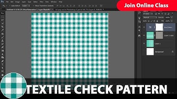 Textile Pattern in Photoshop in Hindi | How to Make Check Pattern in Photoshop.