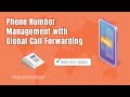 Phone number management with global call forwarding