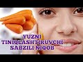 Yuzni silliq va mayin qiluvchi sabzili niqob