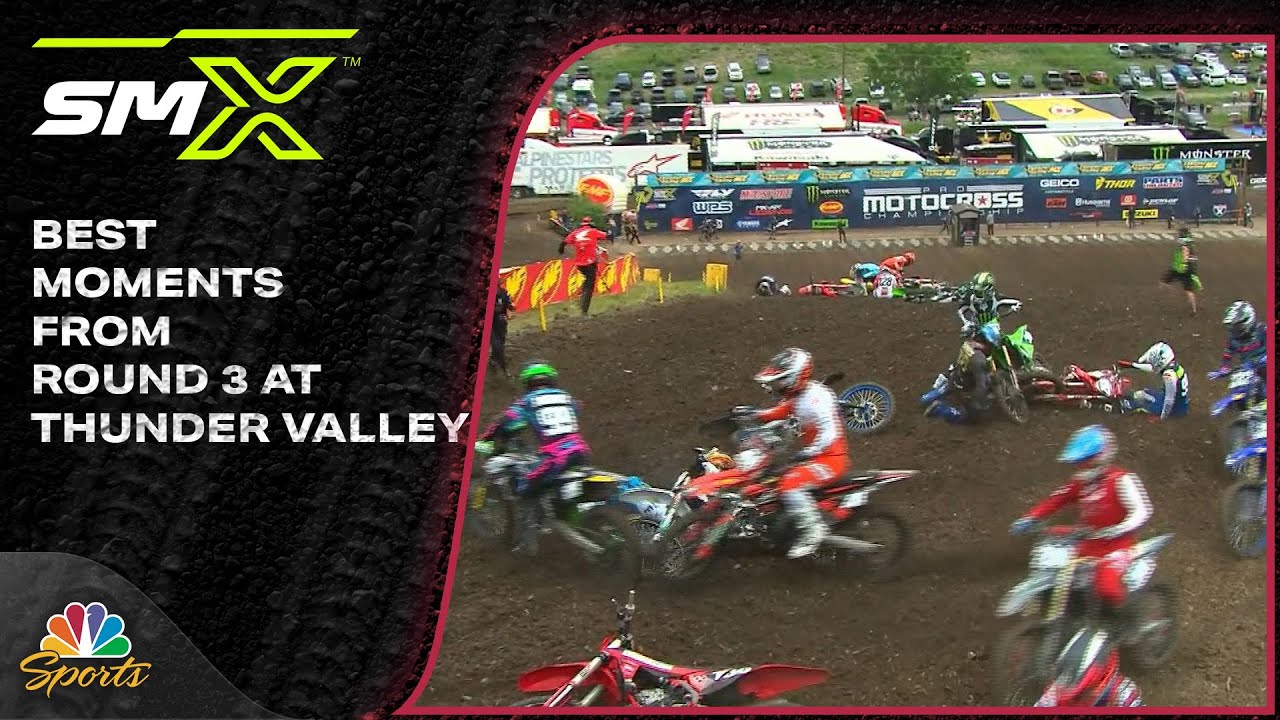 Best moments from SuperMotocross Round 20 at Thunder Valley | Motorsports on NBC