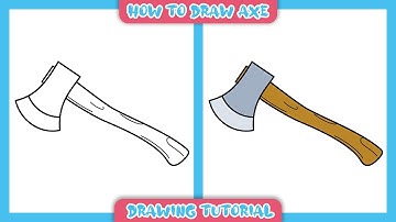 How to Draw an Axe Step by Step so Easy