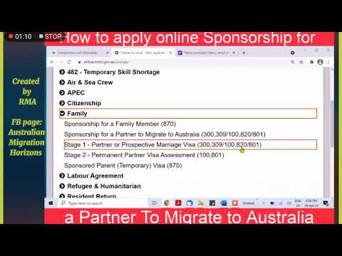 Partner Visa #Form40SP : HOW TO APPLY ONLINE Sponsorship for a Partner Visa #SpouseVisa